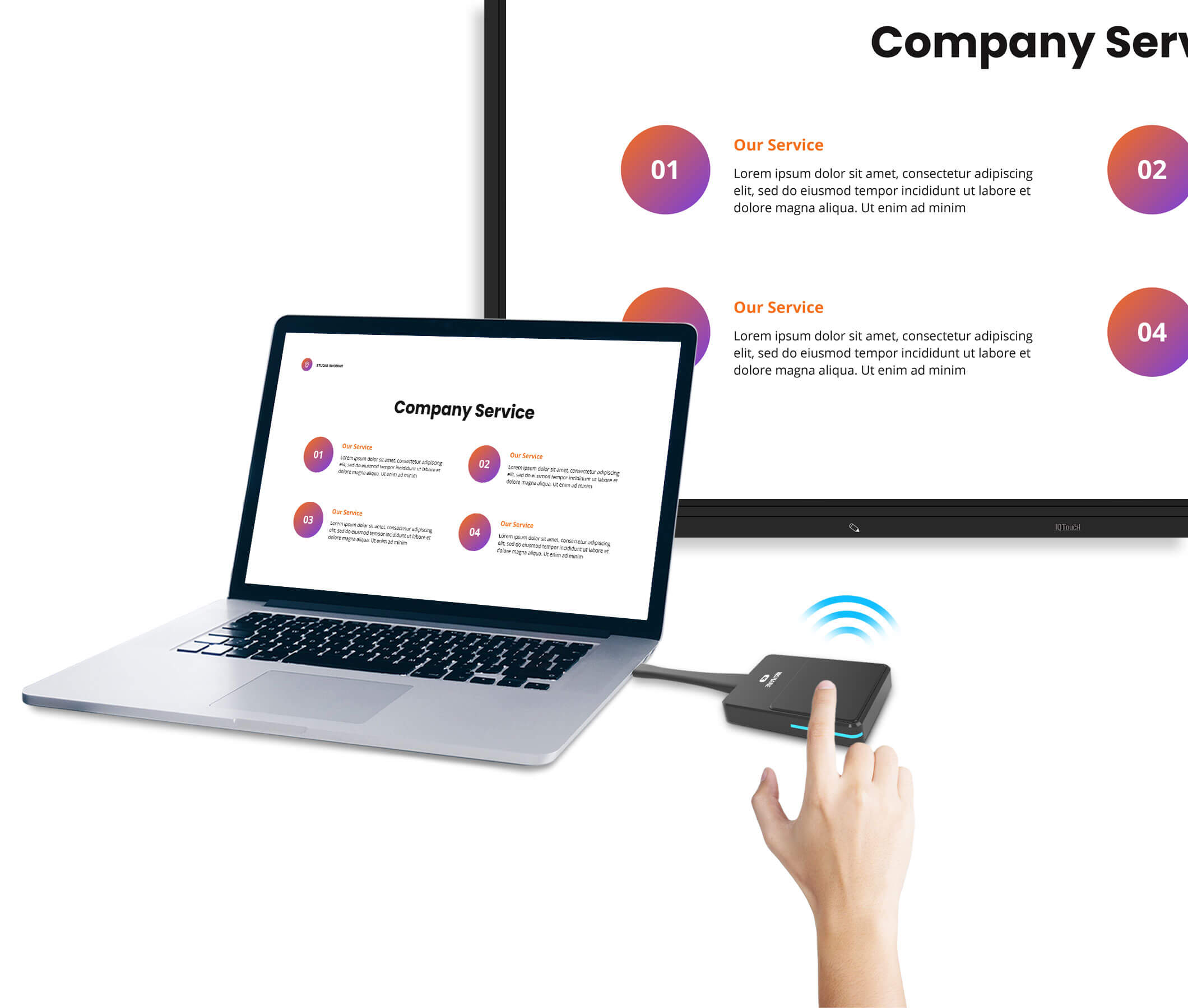 Discover the Magic of Wireless Presentations with the Wonderful IQShare Button